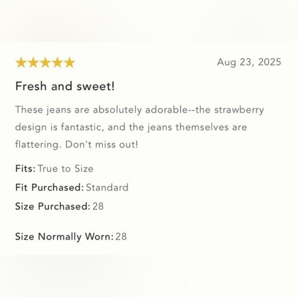 NWT Size 27- Maeve Wide-Leg Jeans Strawberry Embroidered (NWT US$ 158) - Picture 14 of 16